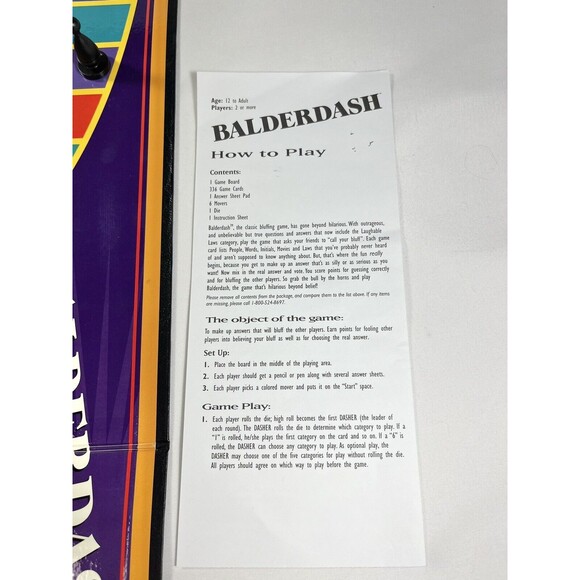 Balderdash The Classic Bluffing Board Game Hasbro Vintage 2003 - Picture 13 of 16
